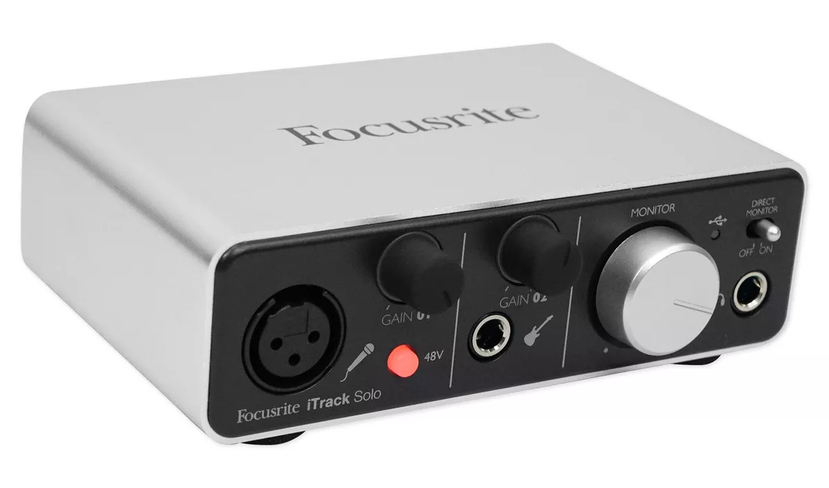 Focusrite ITRACK SOLO LIGHTNING Audio Recording Interface+Phantom