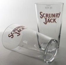 2 x Scrumpy Jack Cider Pint Glas Pub Club Gl&auml;ser Bar Biergarten Branding 6007