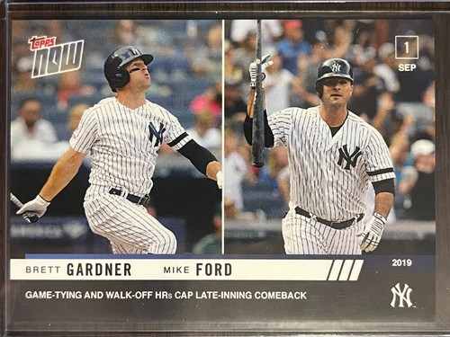 2019 Topps Now 781 Brett Gardner / Mike Ford