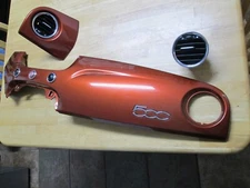 2015 Fiat 500 Front Center Dashboard Trim Bezel- color code PLB - Set OEM