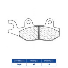 Sintered Brake Pads For Suzuki 300 LT F KinQuad 4X4 2002-2002