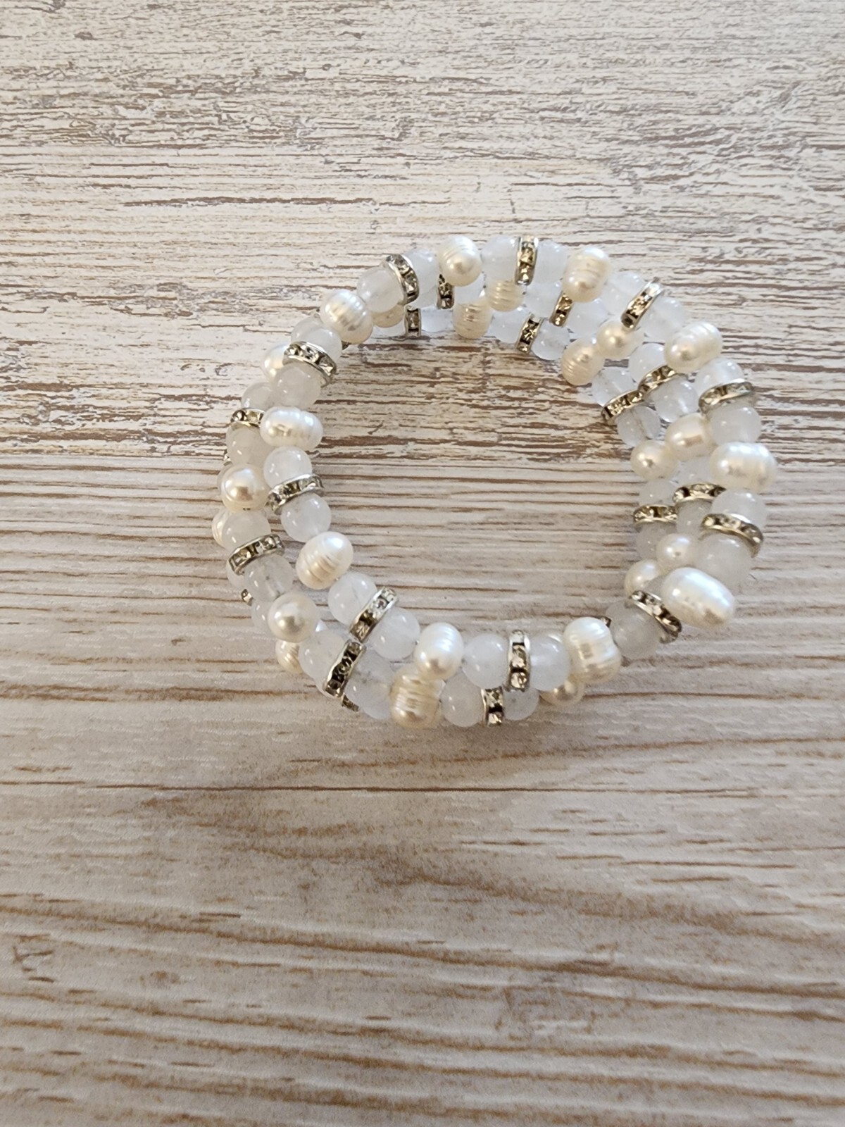 Two Unique Memory Wire Wrap Bracelets. Two 3 wrap… - image 10