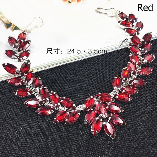 Shiny Crystal Rhinestone Short Chain DIY Costume Collar Waist Decor Trim Sewing - Picture 13 of 24