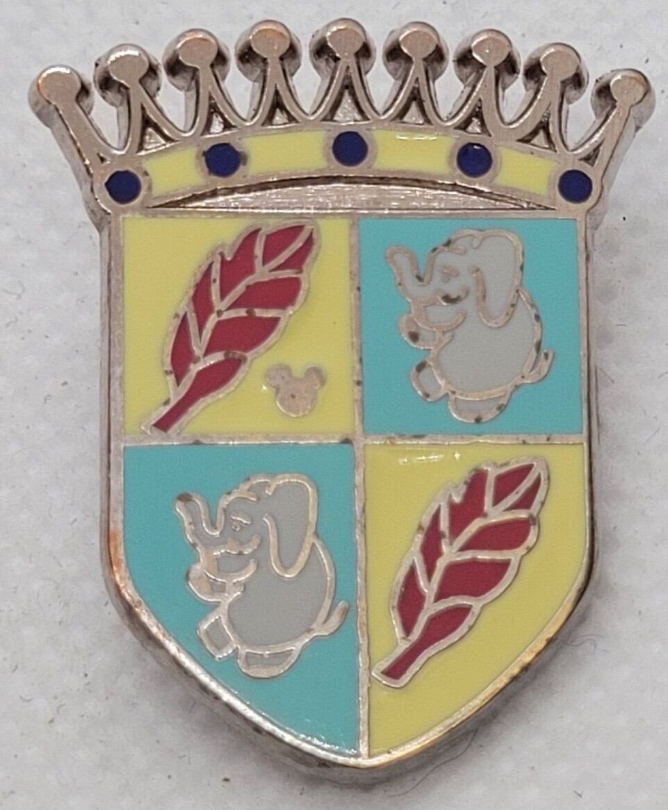 DISNEY Pin Trading ~ Fantasyland Icons ~ DUMBO Crest 3/5 ~ Hidden Mickey ~ 2012