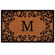 Calloway Mills 180022436M Chateaux Monogram Doormat, 24" x 36" (Letter M)