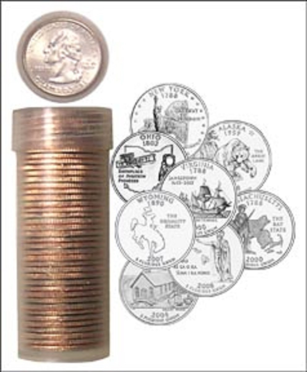 State Quarter 25c Uncirculated Roll of 40 
