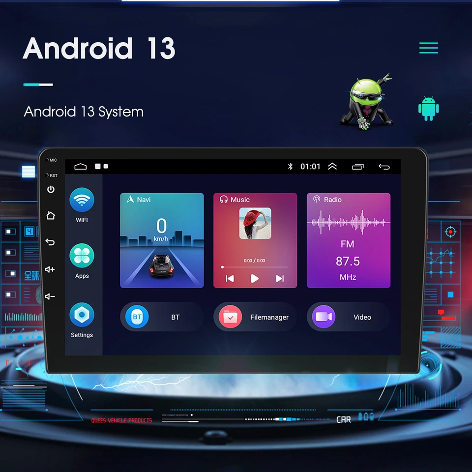 10" Doppel 2DIN Carplay 2G+64G Android 13 AUTORADIO GPS Navigation WIFI FM RDS - Bild 3 von 4