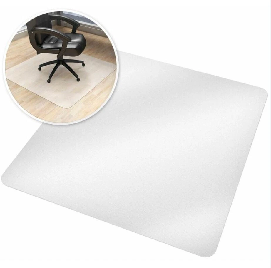 Rutschfeste Bodenschutzmatte Bürostuhl Unterlage 90x150cm in milchweiß