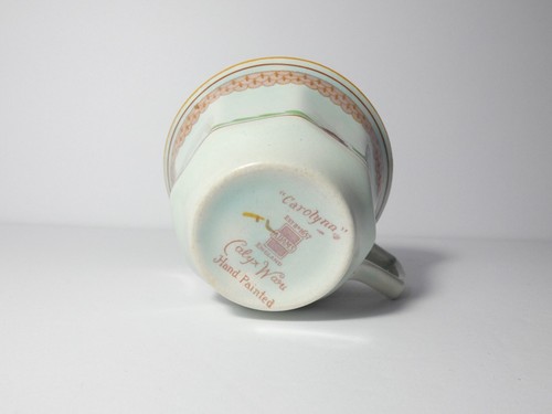 SOLO TAZA DE TÉ CAROLYNN PINTADA A MANO ADAMS INGLATERRA CALYX WARE DE COLECCIÓN - Imagen 8 de 11