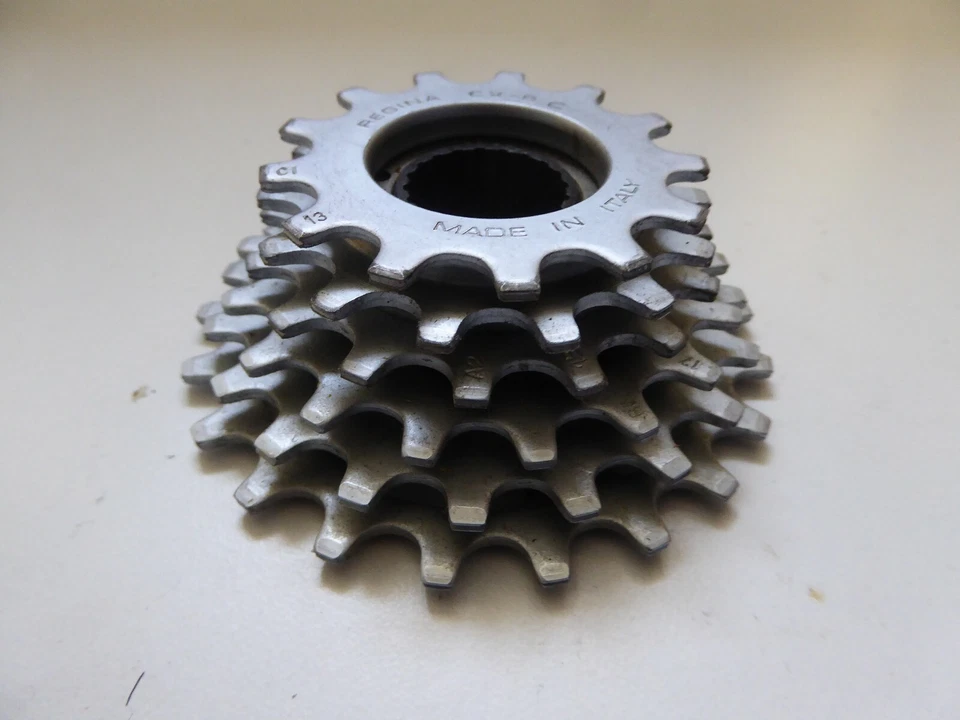 Vintage NOS Regina Extra 6 Sd Prata CXS Roda Livre Rosca Italiana 13-21 RARO A - Imagem 4 de 4