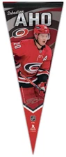 Sebastian Aho SIGNATURE Carolina Hurricanes Premium Felt Collectors PENNANT