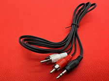 4FT 3.5mm Aux Auxilary to 2 RCA Male Plug Stereo Audio Cable Adapter Cord