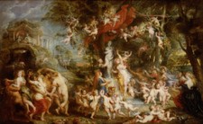 Paul Rubens - The Feast of Venus Giclee Fine Art Print on Canvas Printing 48"