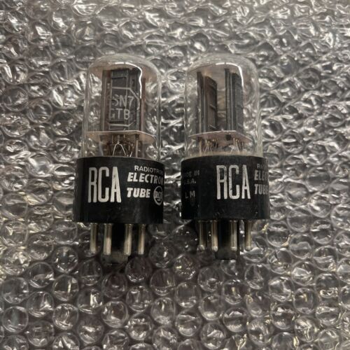 RCA Radiotron electron tube 6SN7 matched pair. hard to find. Vintage. - Picture 1 of 3