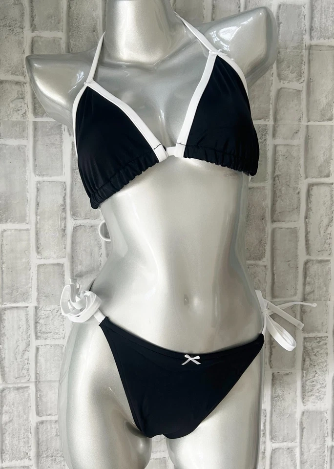 全新无标签 粉色 Frankies 比基尼 Cape May 比基尼上衣和迷迭香比基尼底部 2 件 XL — 第 3/4 张图片