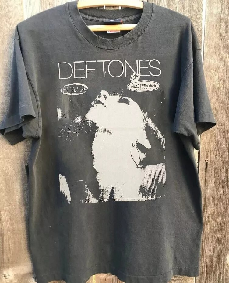 Deftones Band Retro Style Charcoal Cotton T-shirt Unisex S-5XL | eBay