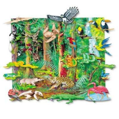Little Folk Visuals Felt Fun: Jungle Animals Precut Flannel/Felt Board Figures w