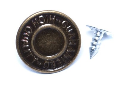 Jeans Buttons,''High Quality Guaranteed'' Design,17mm (5/8'') diameter CHOOSE COLOR