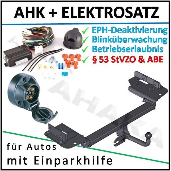 Ahk ES7 FüR Hyundai Tucson 04-10 AnhäNgerkupplung Eph-Deaktivierung Einparkhilfe-image