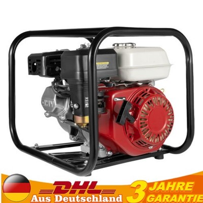 2'' Benzin Schmutzwasserpumpe Motorpumpe Garten Brunnen Teichpumpe 6.5 PS 4-Takt