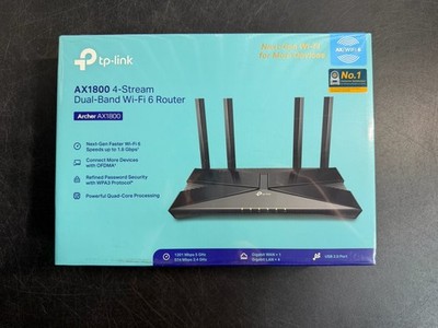 TP-Link Archer AX1800 AX21 Wi-Fi 6 Dual-Band Router   Gigabit Ports NEW