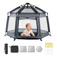 VEVOR Baby Playpen Pop Up Toddler Playpen Canopy Indoor  Outdoor Portable Play