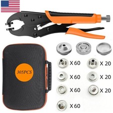 Professional Heavy Duty Snap Fastener Tool Kit 80 Sets for Boat Cover Canvas