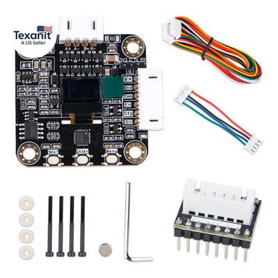 1Set Ultra-Quiet Nema17 Closed-Loop Stepper Motor Driver with OLED Display High-