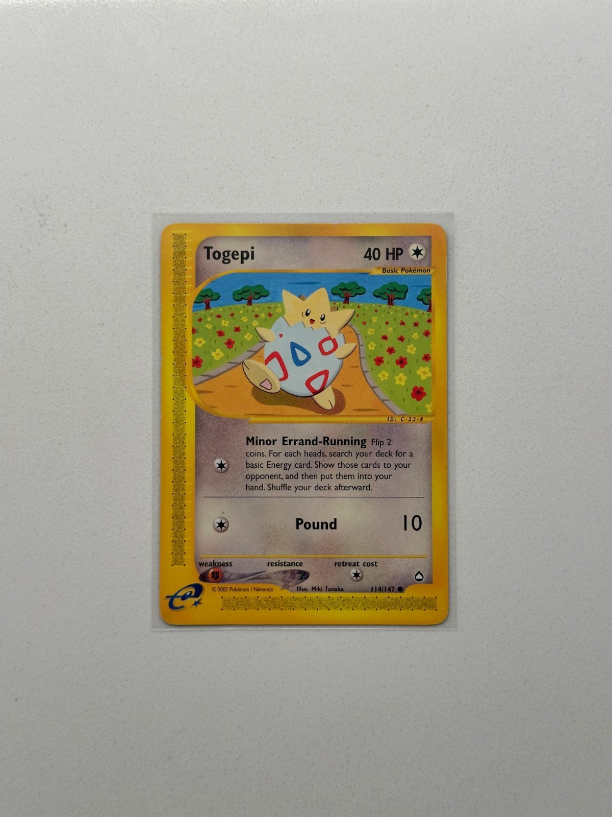 Pokémon TCG 2002 Togepi Aquapolis #114 | Near Mint Condition