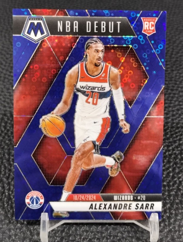 Alexandre Sarr 2024-25 Panini Mosaic RC Debut Fast Break Blue /85 #254