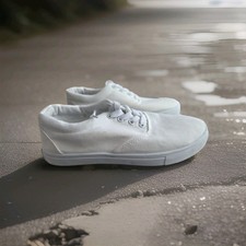 bonprix  Sneaker Weiß Baumwolle Low Top Grö...