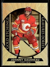 2020-21 Upper Deck Tim Hortons Gold Etchings Johnny Gaudreau Calgary Flames #G-4