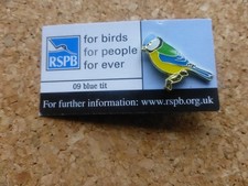 .RSPB  Pin Badge. FBFPFE. 09 Blue tit