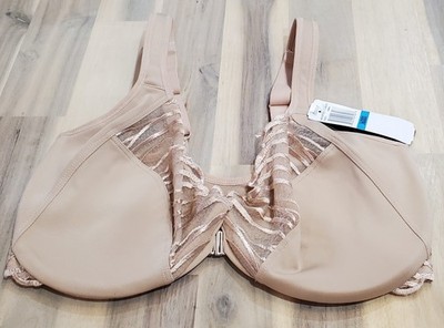 Paramour by Felina Angie Front Close Minimizer Bra 115071 Women's Beige 36DDD