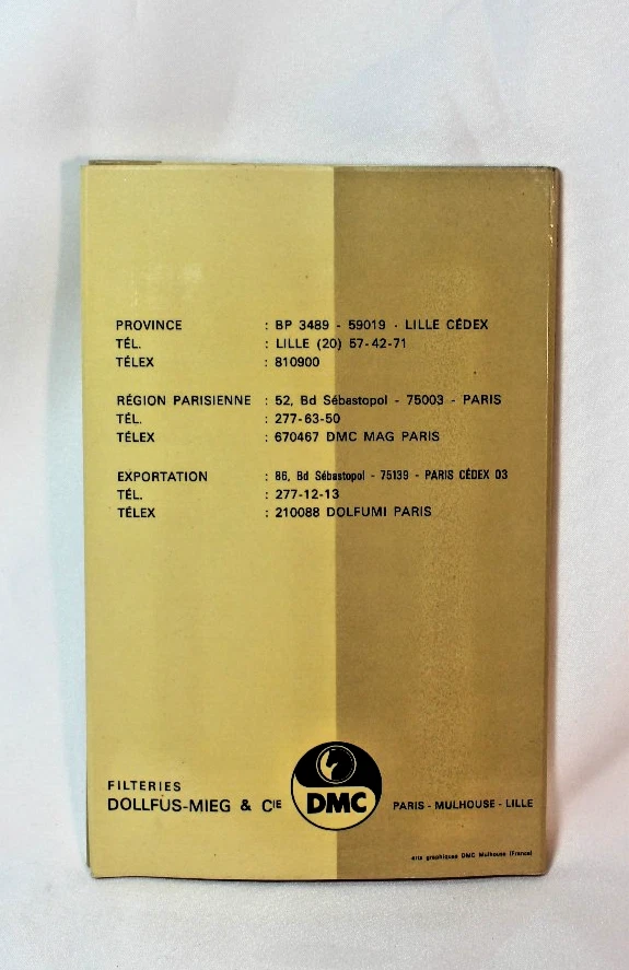 VTG Embroidery DMC Thread for Matte Embroidery Color Chart Catalog 2th Ed. - Image 3 of 4