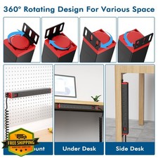 8 Outlet Rack Mount PDU Power Strip 1U 15A Surge Protector