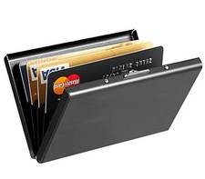RFID Blocking Credit Card ID Holder Slim Money Men Travel Wallet Stainless Steel