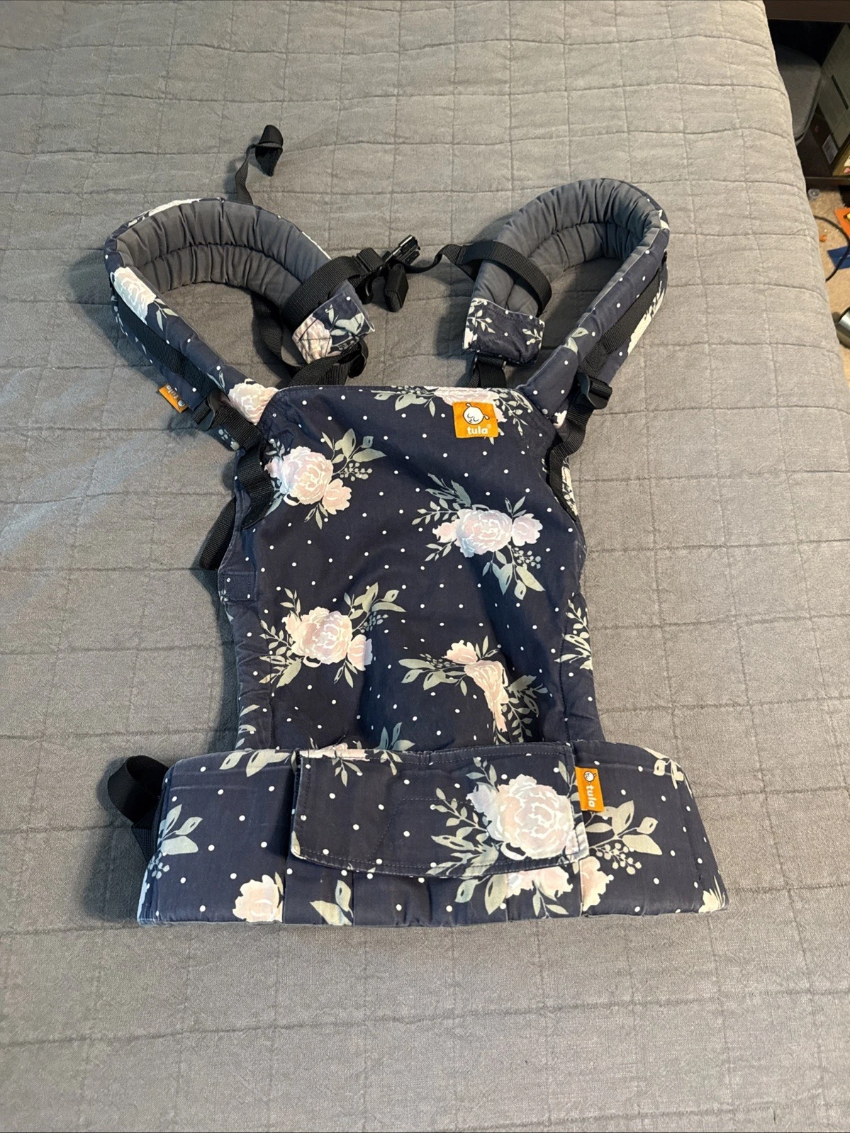 Tula Free-to-Grow Baby Carrier Blossom Print Adjustable Infant to Toddler