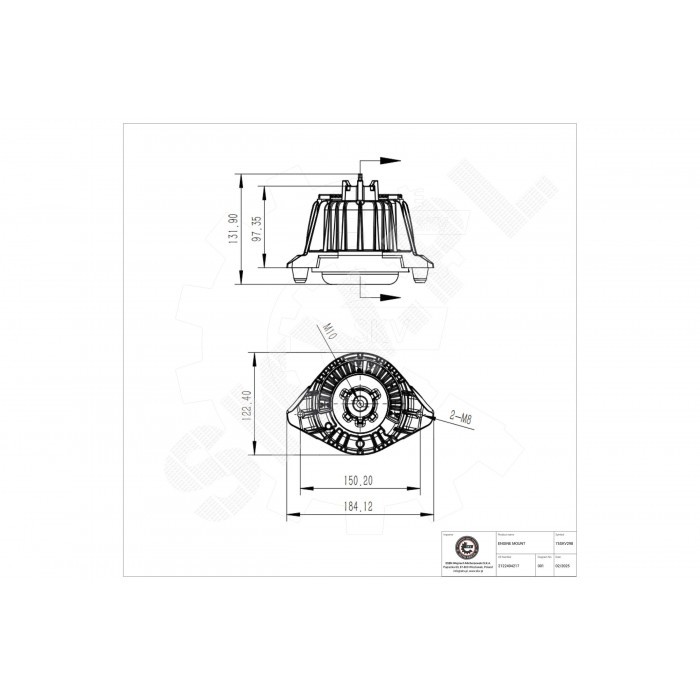 Support moteur 2122407117 2122407217 pour Mercedes-Benz Classe E T-Model