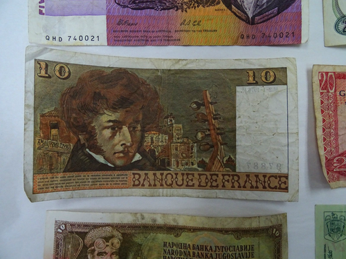 Lot of 7 Foreign Banknotes World Currency Various Countries - Picture 3 of 18