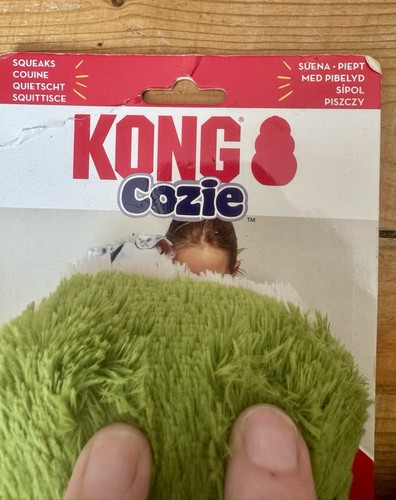 New Kong Cozie Ali The Alligator Green Squeaky Dog Toy - Picture 4 of 4
