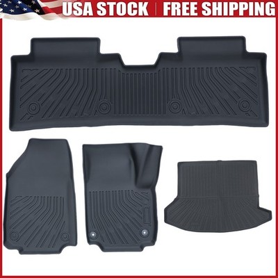 4Pcs  TPE Floor Mats Liners & Trunk Cargo Liner For Chevrolet Equinox 2025-2026