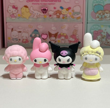 Sanrio Netflix My Melody Kuromi Flocky Figure complete set 4 Capsule Toy New