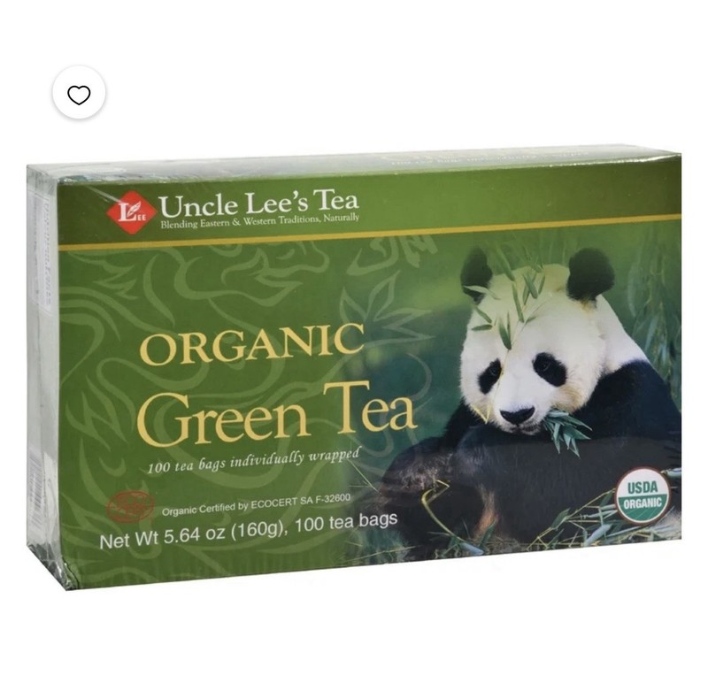 Uncle Lee’s Organic Green Tea, 100% Natural Premium Green 100 Tea Bags