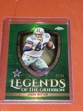2025 TOPPS CHROME FOOTBALL JASON WITTEN LEGENDS OF THE GRIDIRON GREEN REF. 97/99