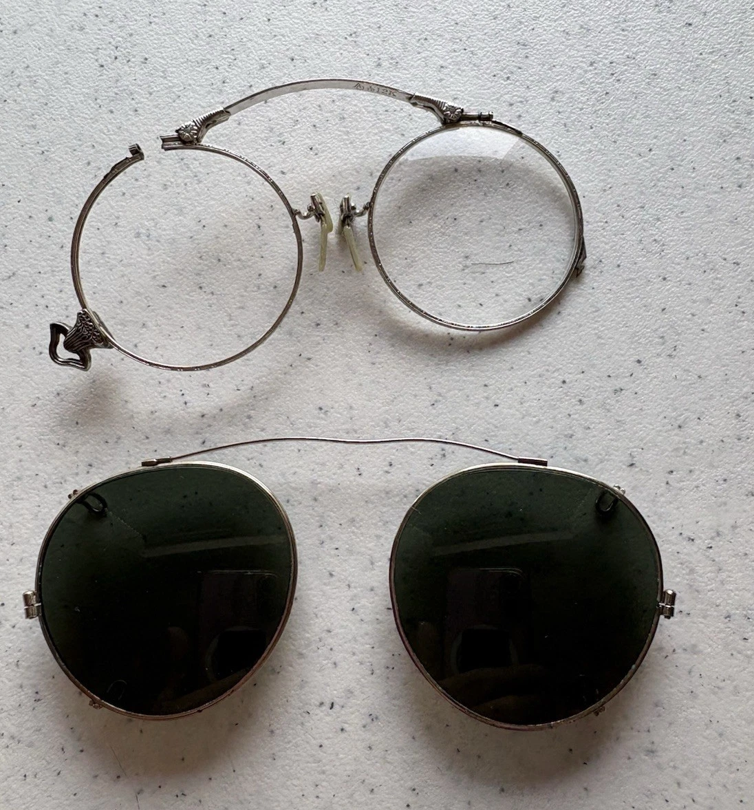 Silver Round Vintage Eyeglasses for sale | eBay display picture 2