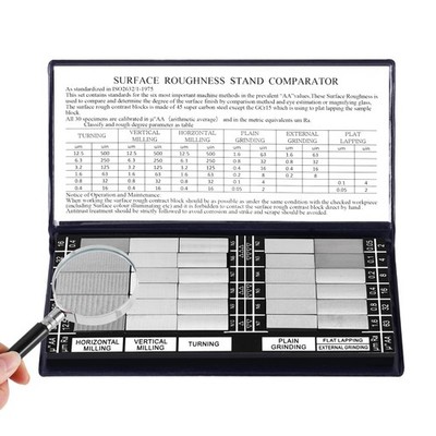 YUCHENGTECH Surface Roughness Standards Set 30Pcs Surface Roughness Comparato...