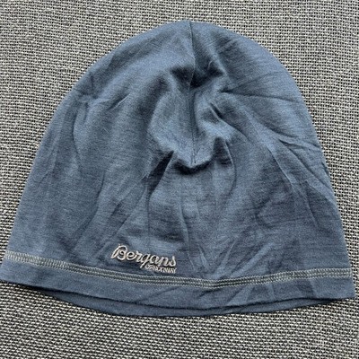 Bergans Norway Blue Beanie Hat One Size Merino Wool Viscose Lightweight Outdoor