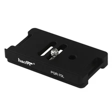 Haoge PQR-70L QR Camera Quick Release Plate w Fixed Lip Compatible with Arca RRS