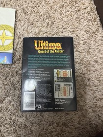 Ultima Quest Of The Avatar (Nintendo NES) Map But No Manuel